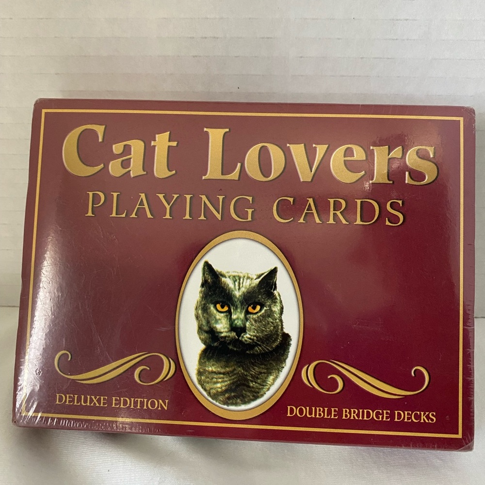 Bridge for Cat Lovers! Double Deck Sealed Secret Santa or Christmas Gi…